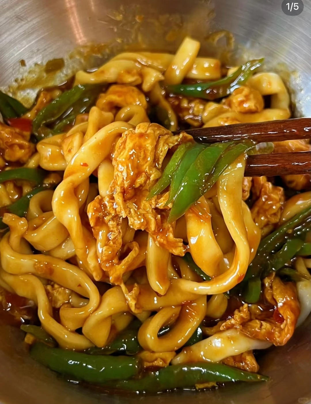 青椒鸡蛋拌面酱