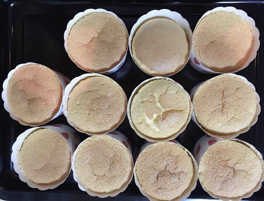 纸杯蛋糕 8寸戚风蛋糕的量