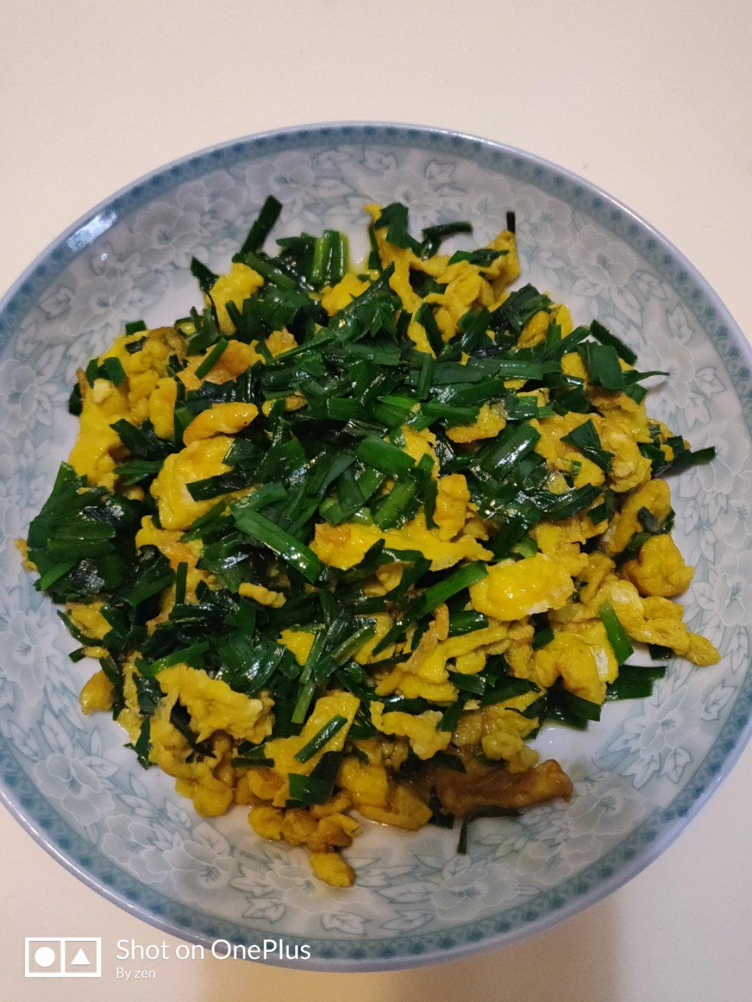 快手韭菜炒鸡蛋