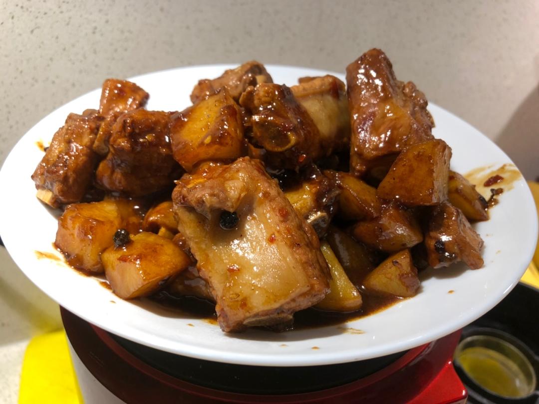 土豆炖排骨