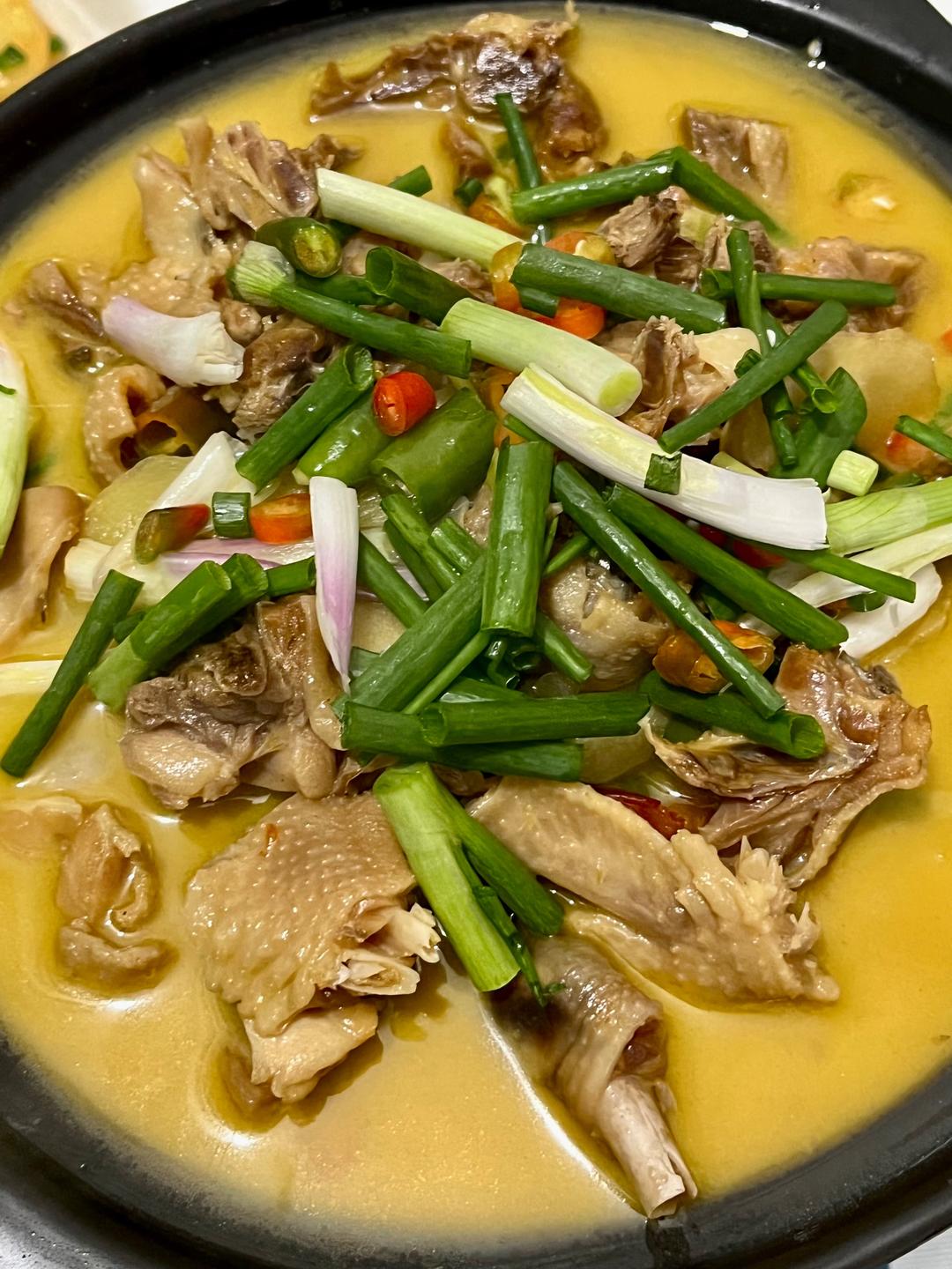 干锅腊鸡的做法