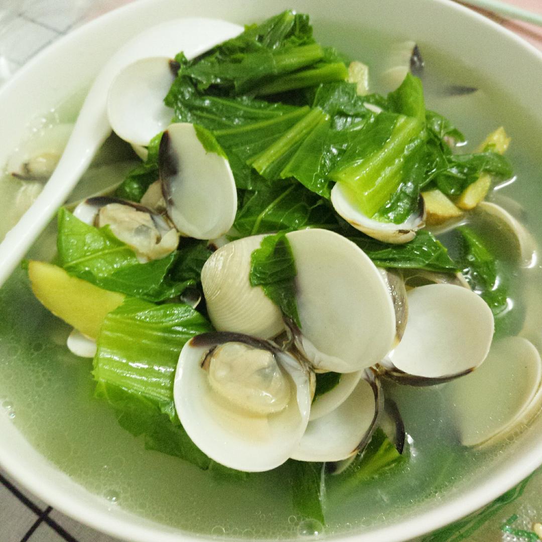 车螺芥菜汤