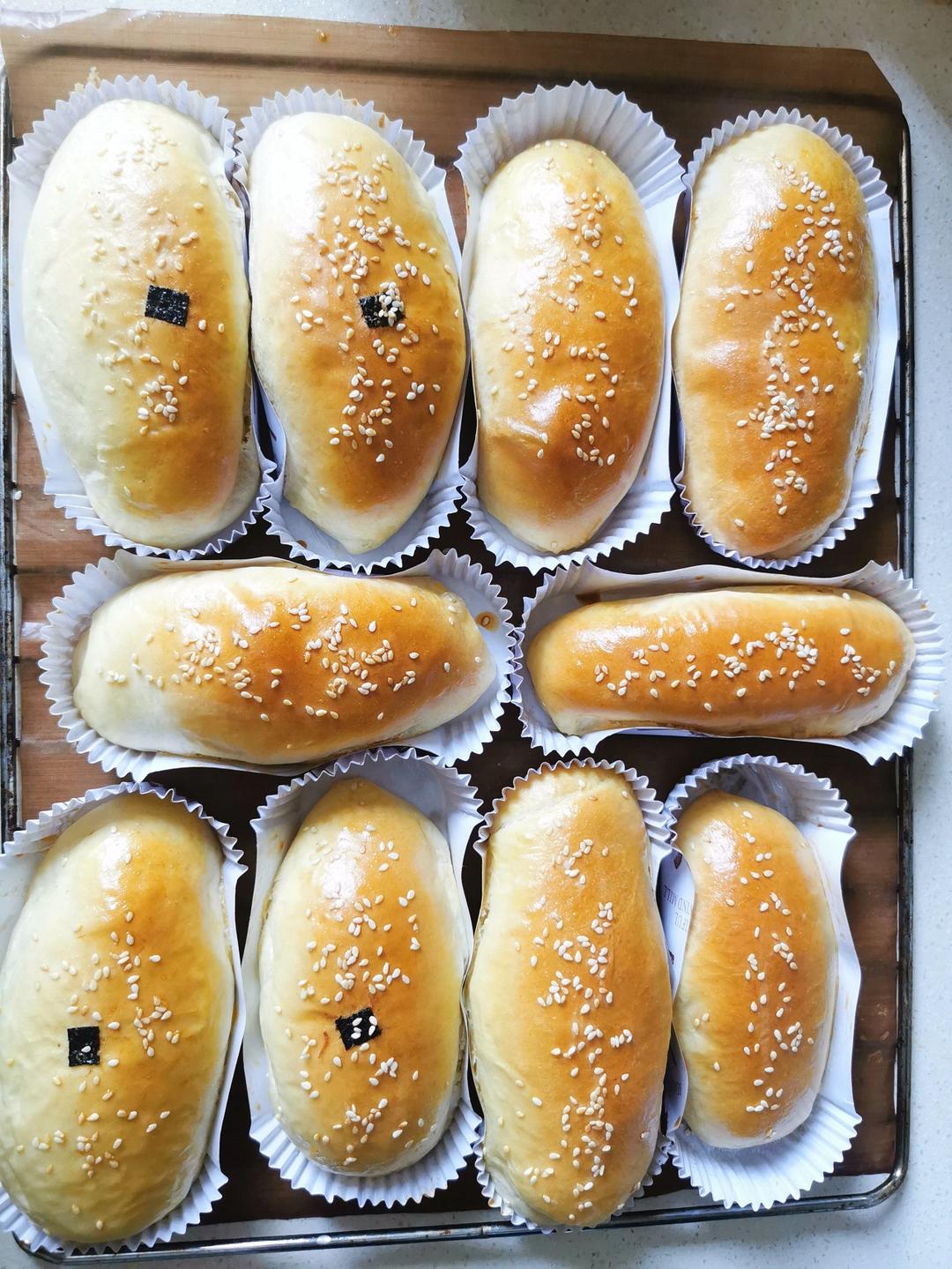 椰蓉面包（波兰种，一次发酵）