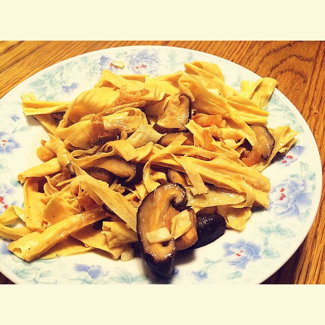 家常菜之香炒豆腐衣