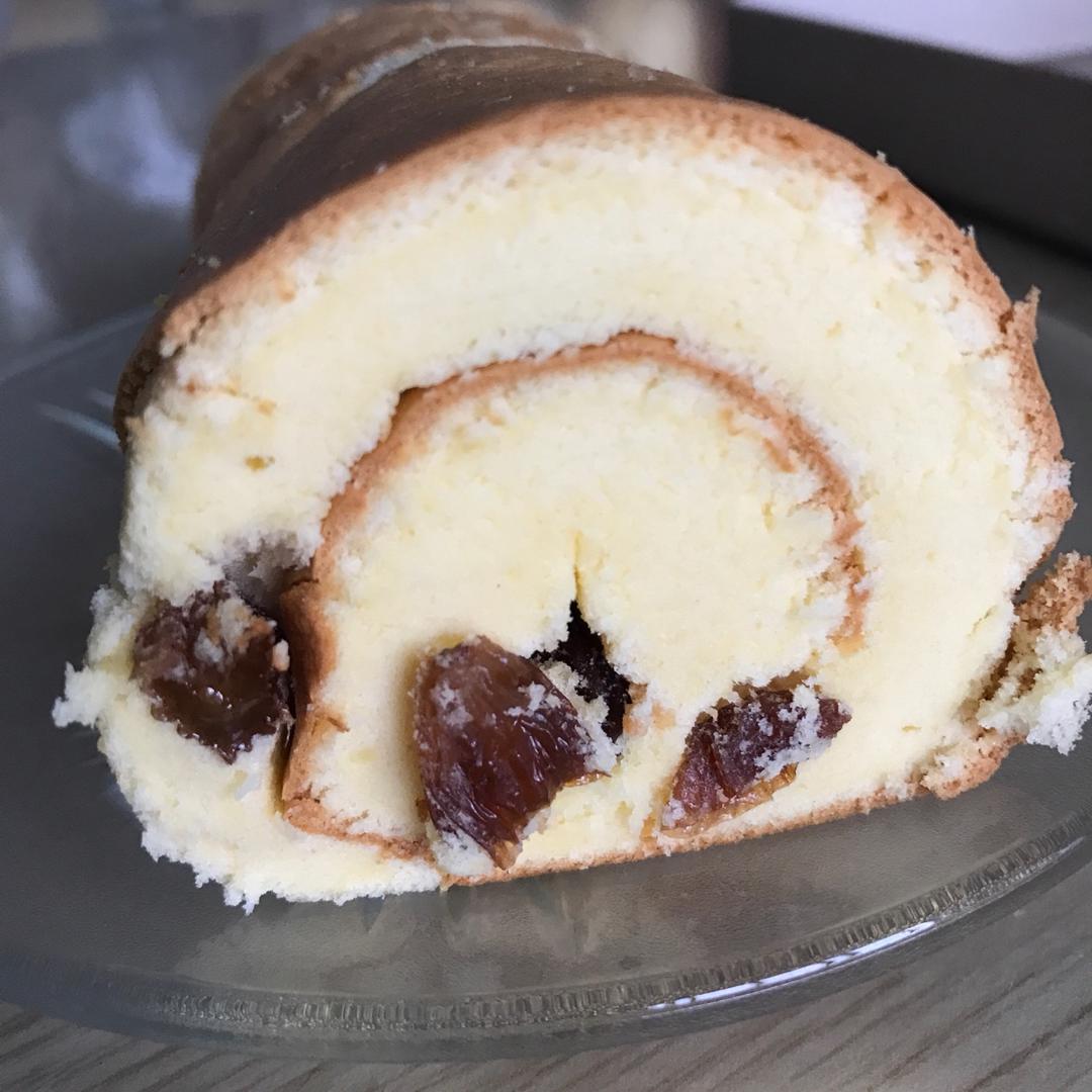 葡萄干蛋糕卷