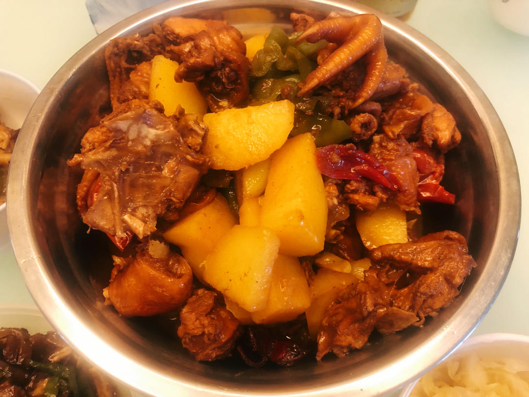 新疆大盘鸡 一个人的小盘鸡