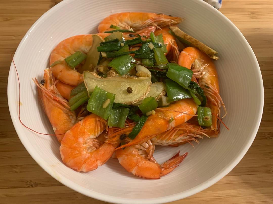 deepbright做的儿童快手菜葱姜炒大虾