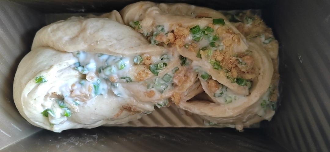 香葱肉松手撕吐司