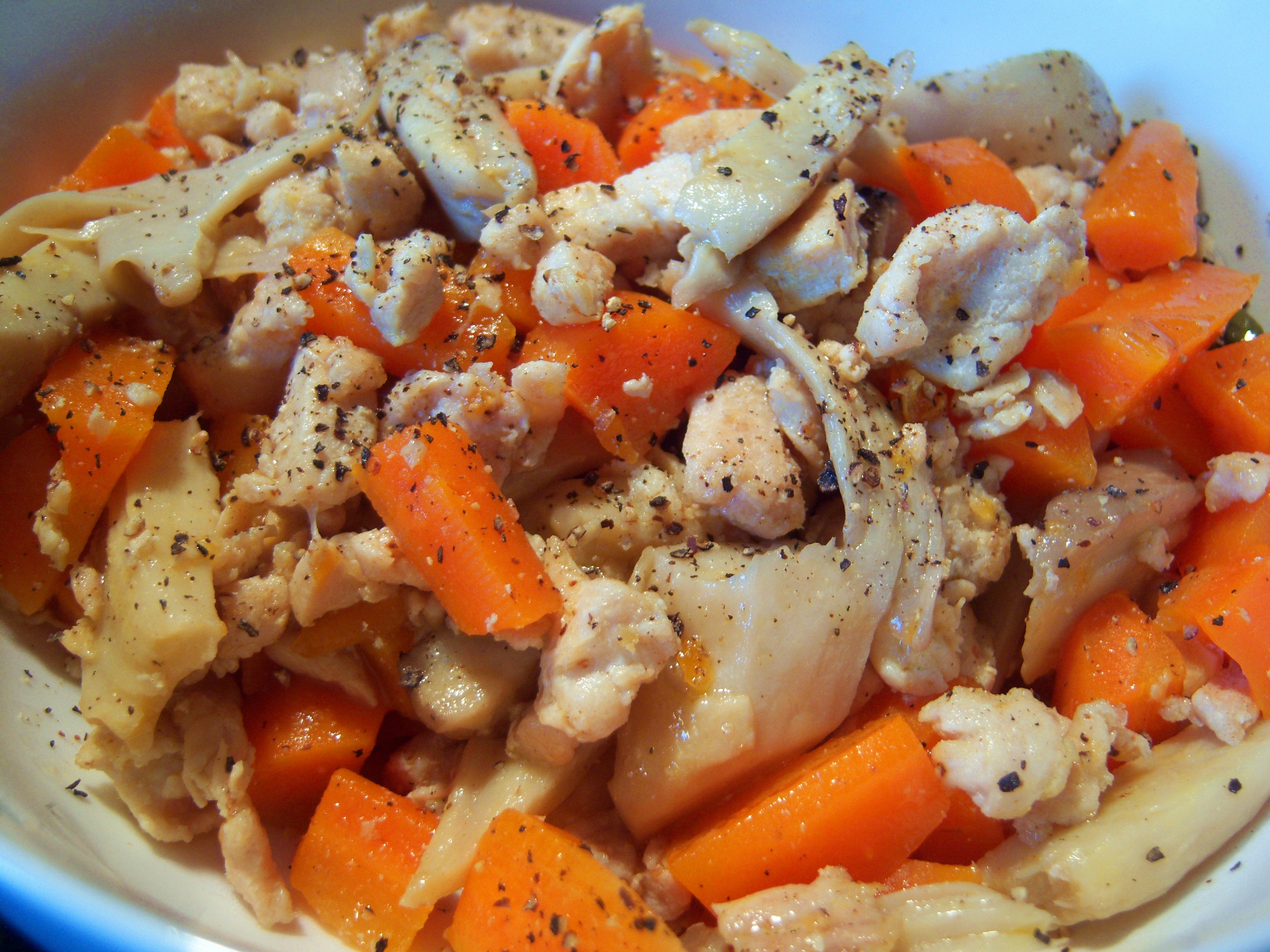 鸡肉杏鲍菇盐煮