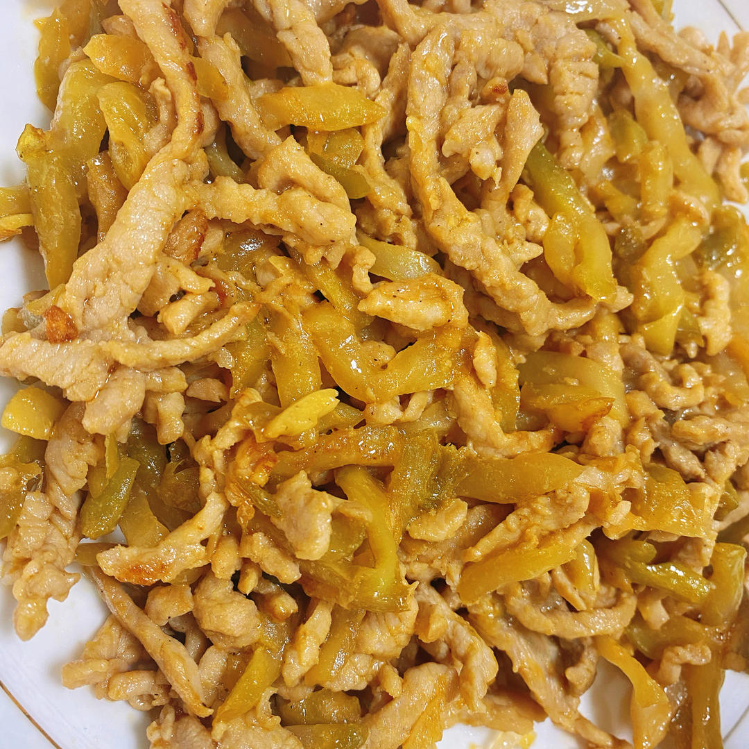 下饭神菜——榨菜炒肉丝！夹馒头yyds