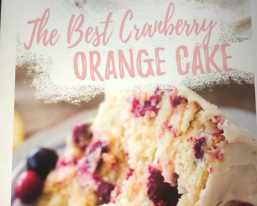 Cranberry orange cake