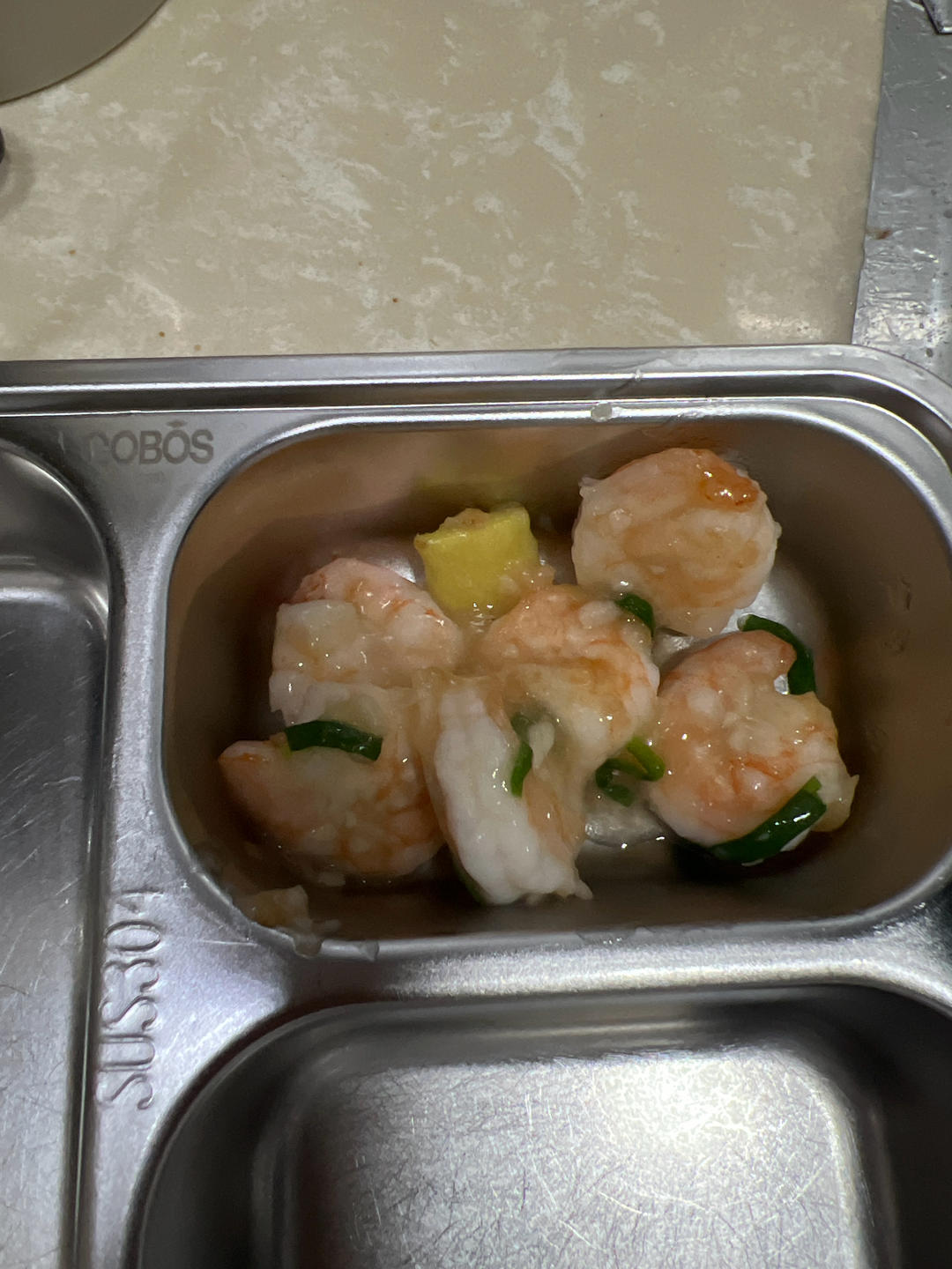 葱爆虾仁