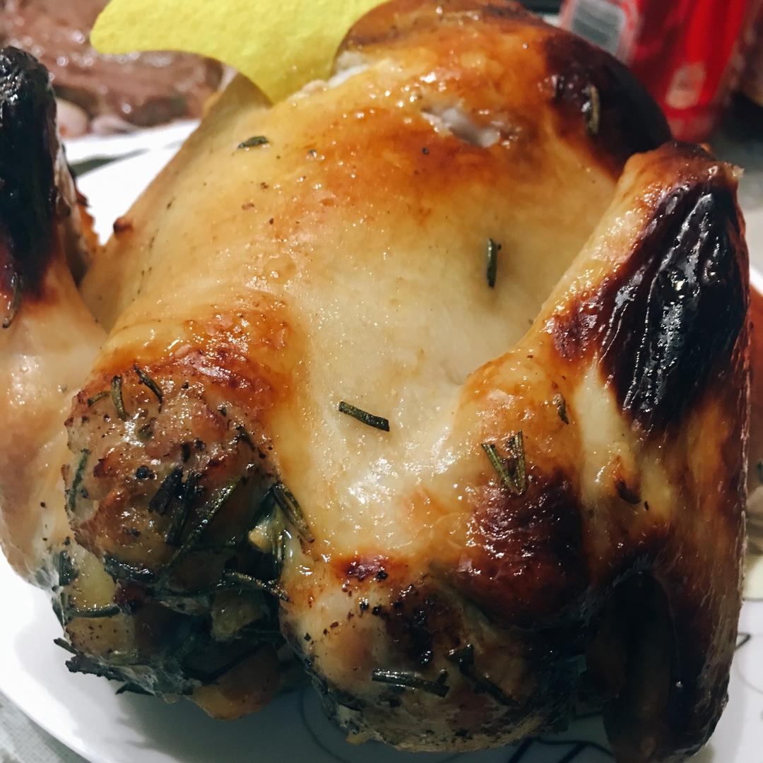 迷迭香红酒烤鸡