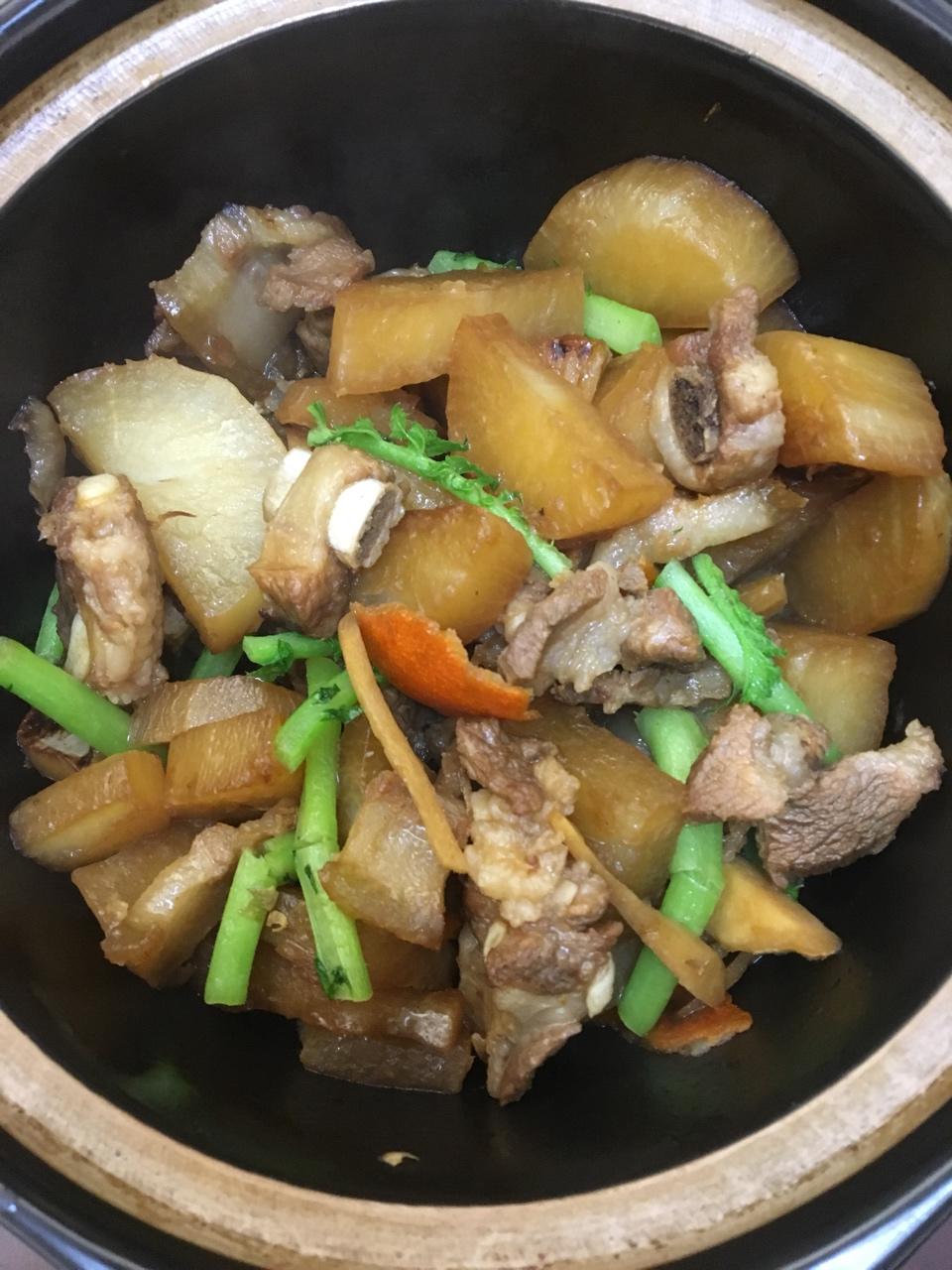 萝卜红烧排骨