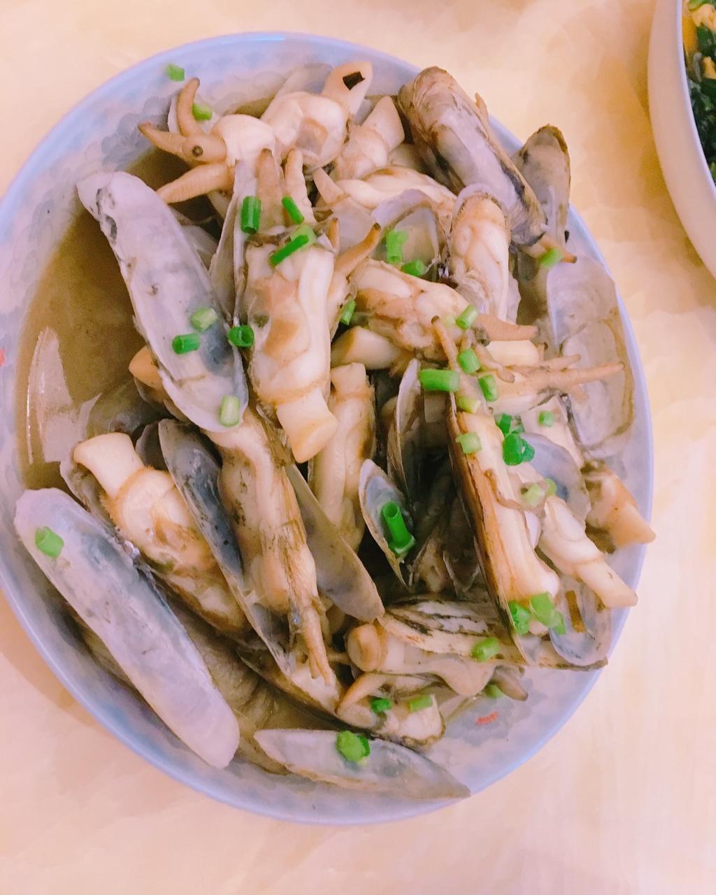 懿苼做的爆炒蛏子