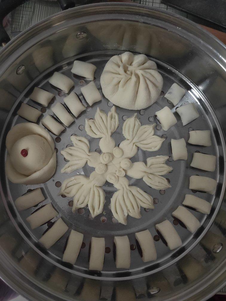 花样面食，锦鲤馒头