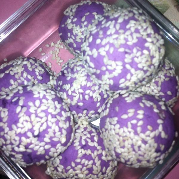 花生紫薯球