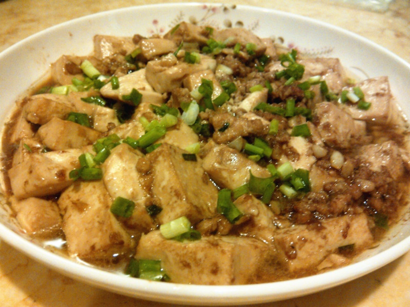 红烧肉沫豆腐