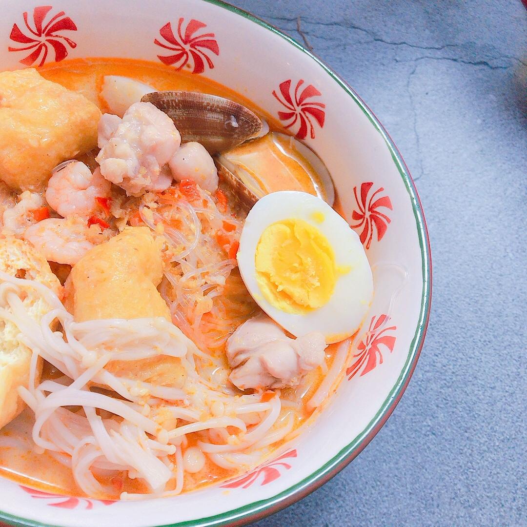 冬日最爱海鲜汤底鸡肉叻沙Laksa