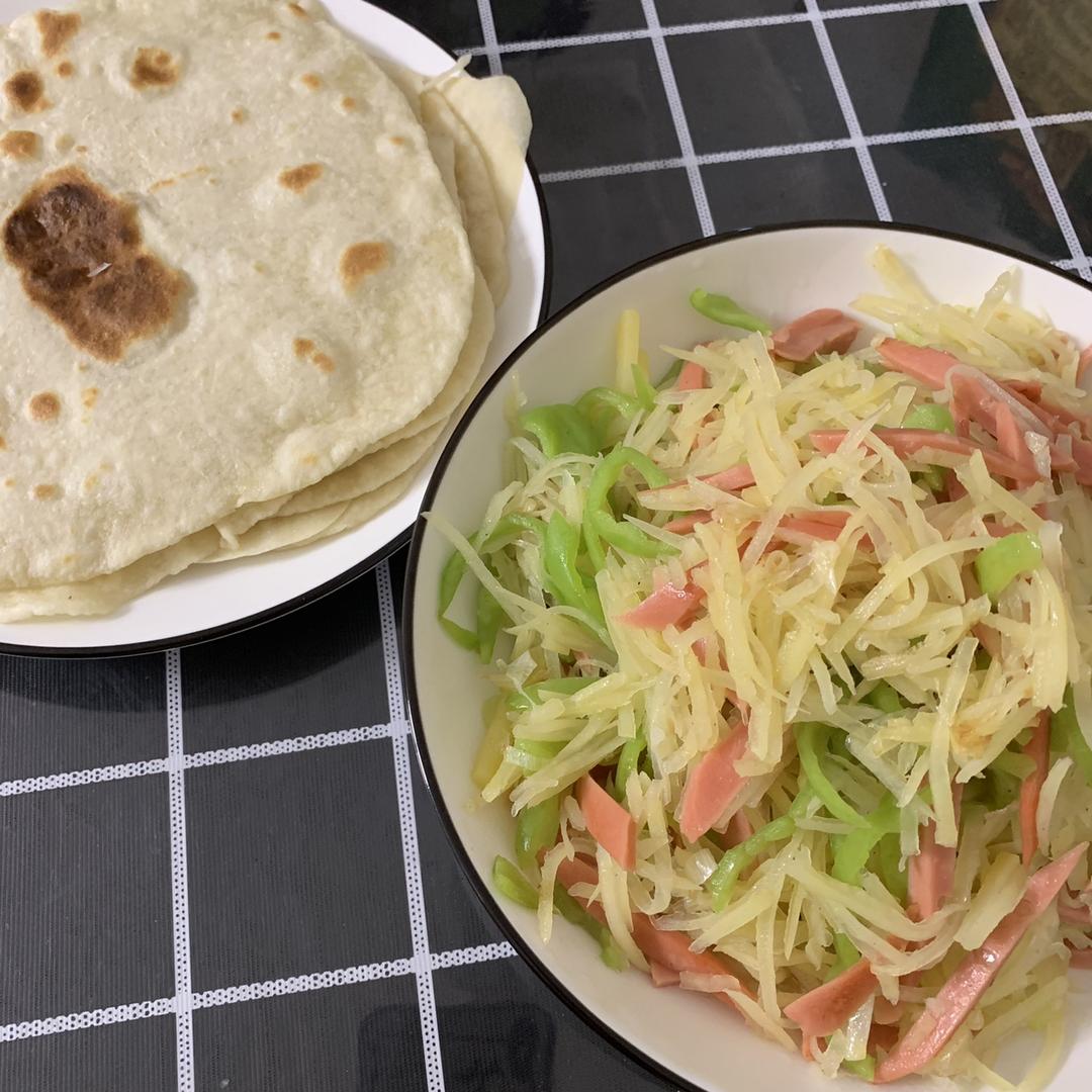 烫面春饼(不粘锅版)