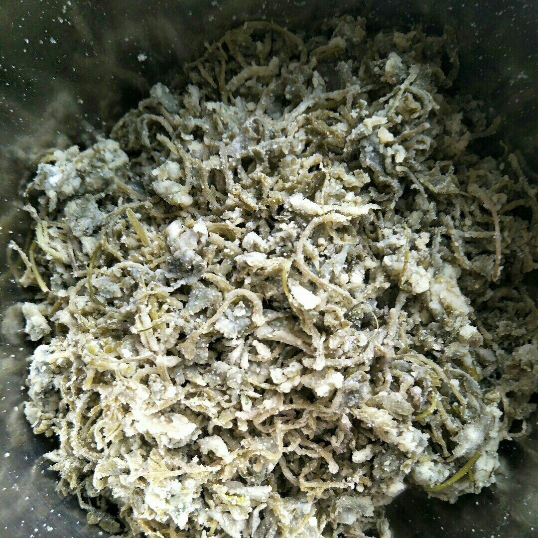 蒸艾草