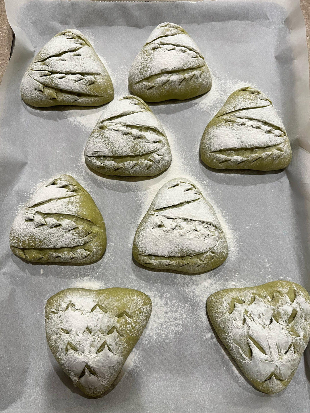 抹茶红豆软欧｜圣诞限定