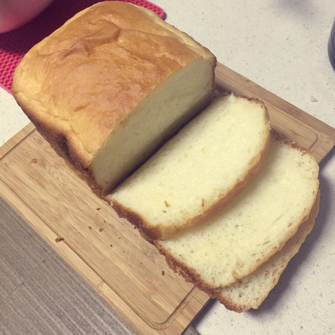 超级好吃的原味面包（面包机版）