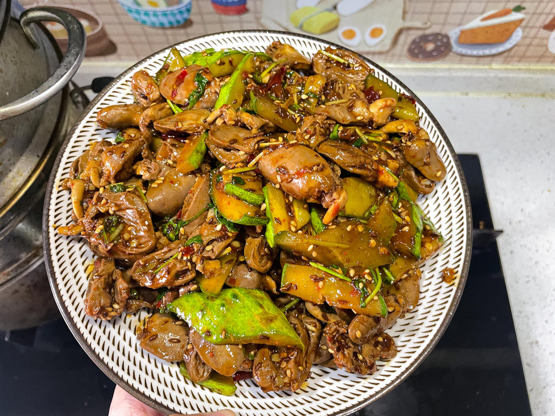 爆炒鸡心