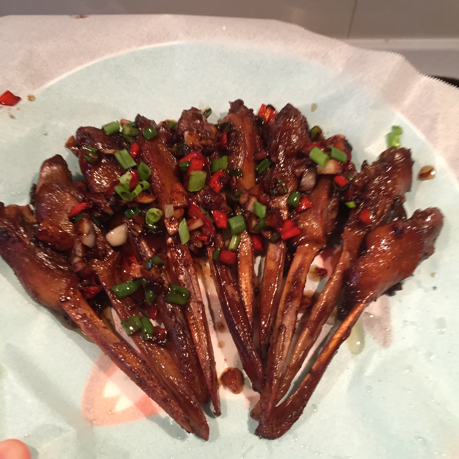 果歪果做的椒盐鸭下巴