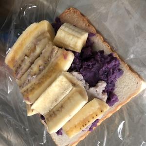 紫薯芋泥/鸡蛋肉松三明治大全🥪的做法 步骤2