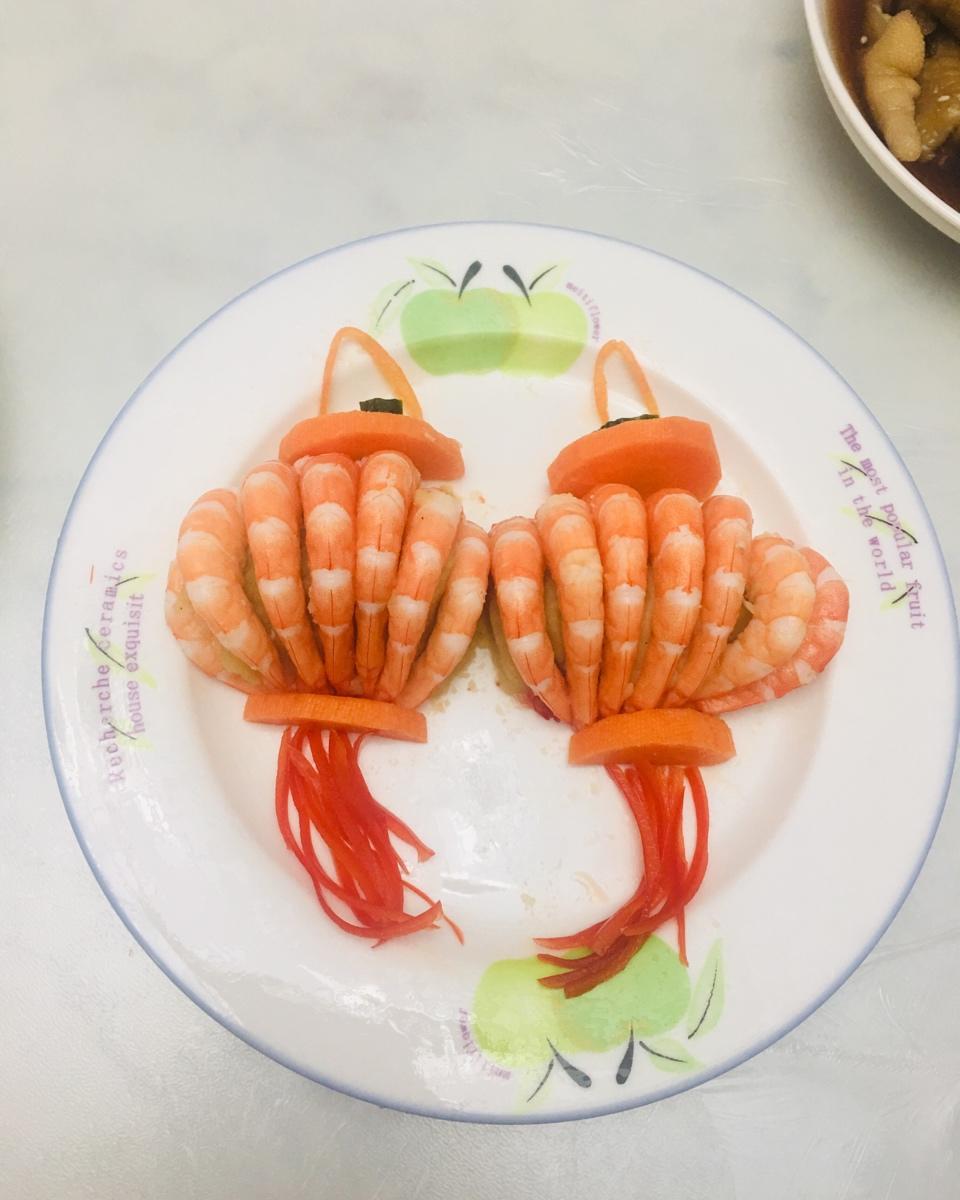 简单版新年菜谱之                灯笼虾土豆沙拉🏮