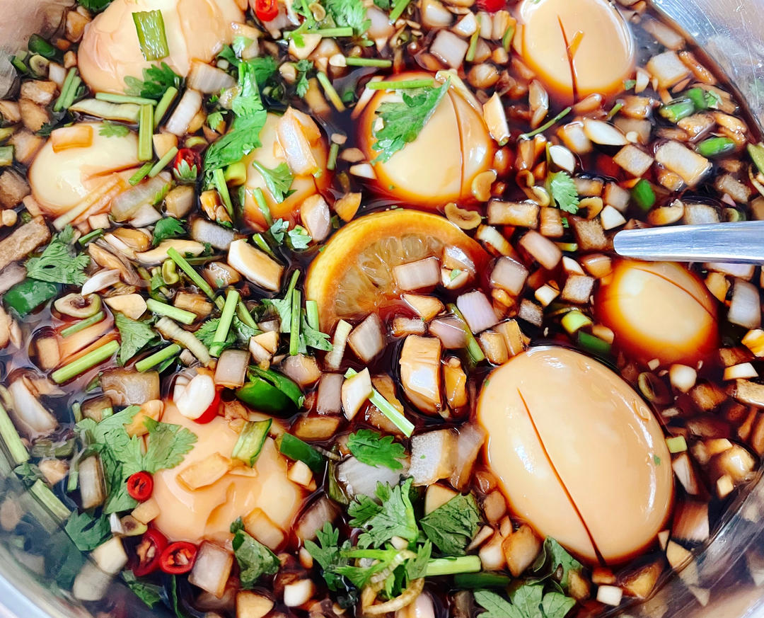 韩式溏心酱鸡蛋（辣、酸、嫩）