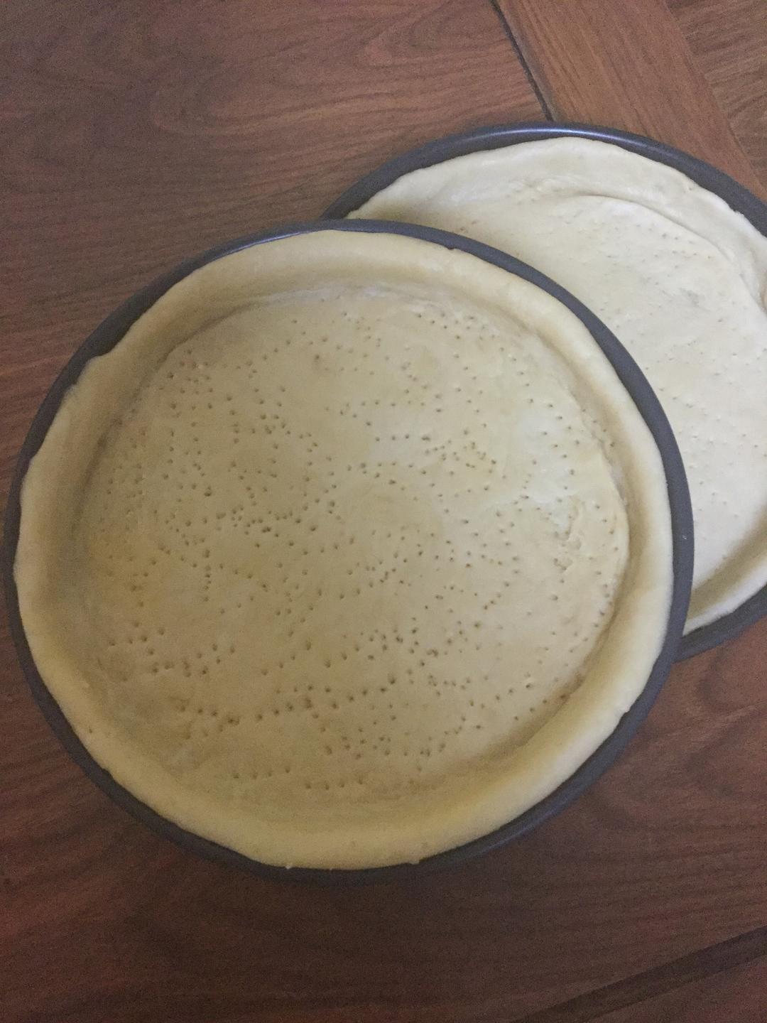 超级好吃的披萨饼（六寸两个）的做法