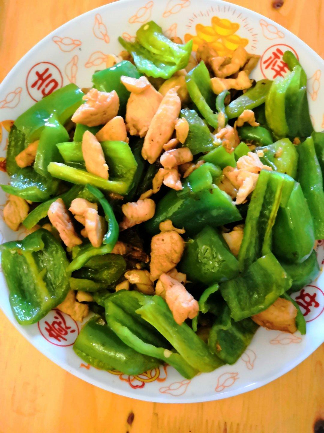 5分钟速食--青椒炒鸡脯