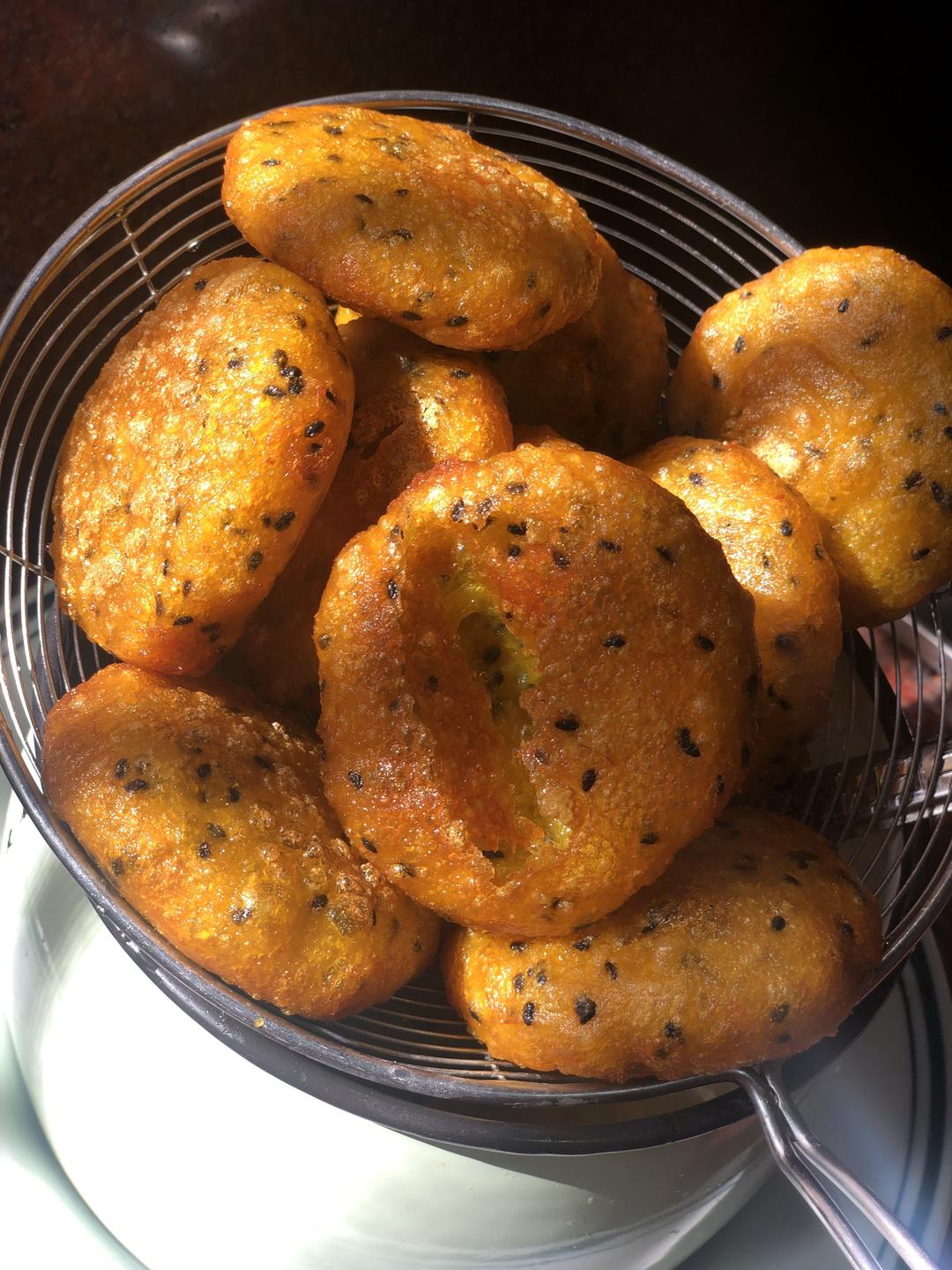 黑芝麻南瓜饼