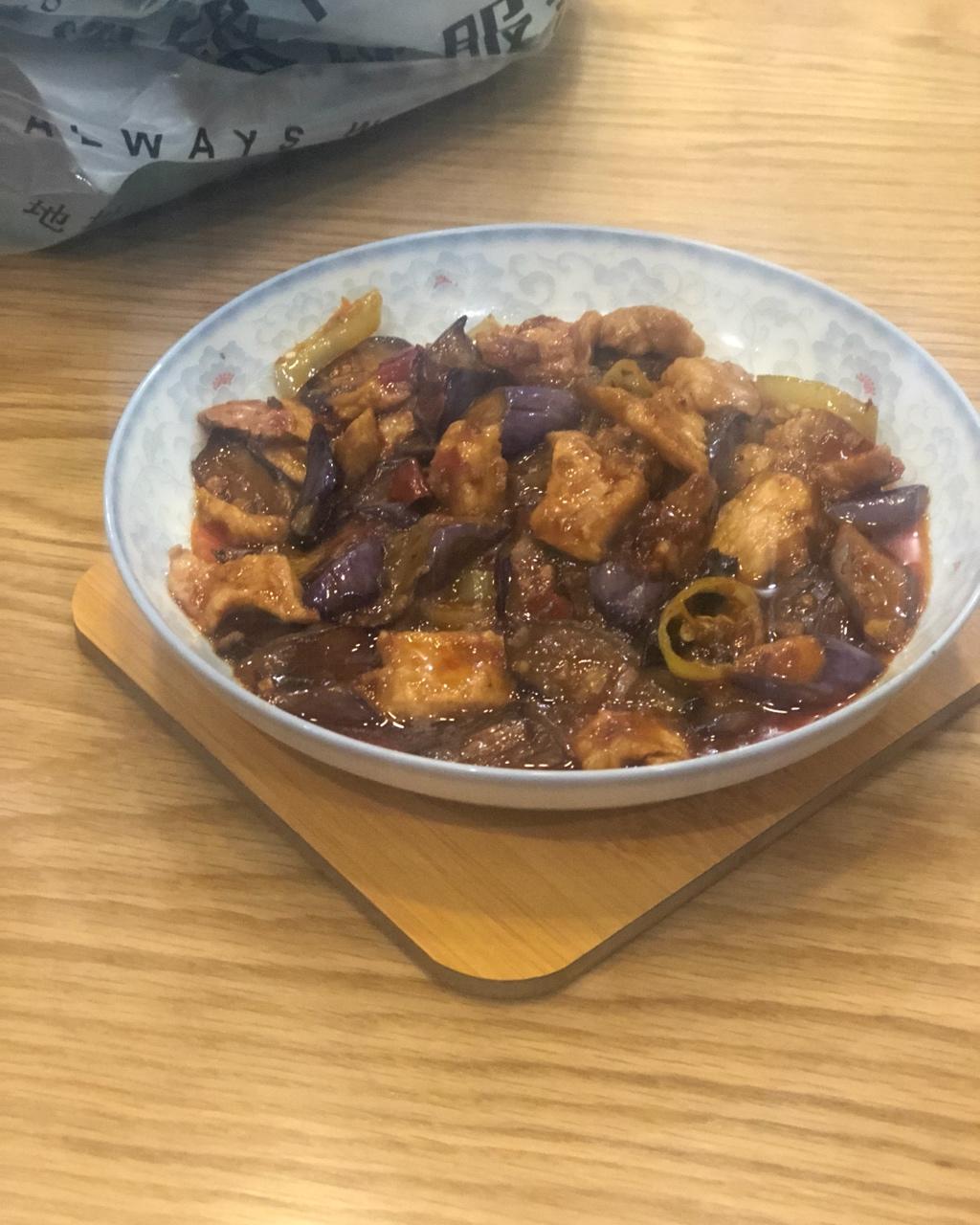 红烧肉沫茄子