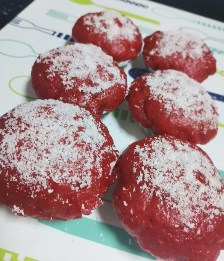 “红苹果”发糕，Q弹松软的做法