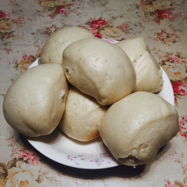 面包机版超松软牛奶馒头