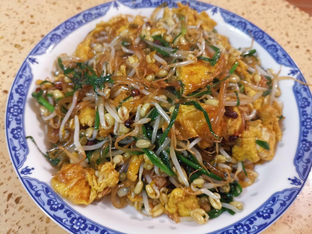 豆芽炒粉条