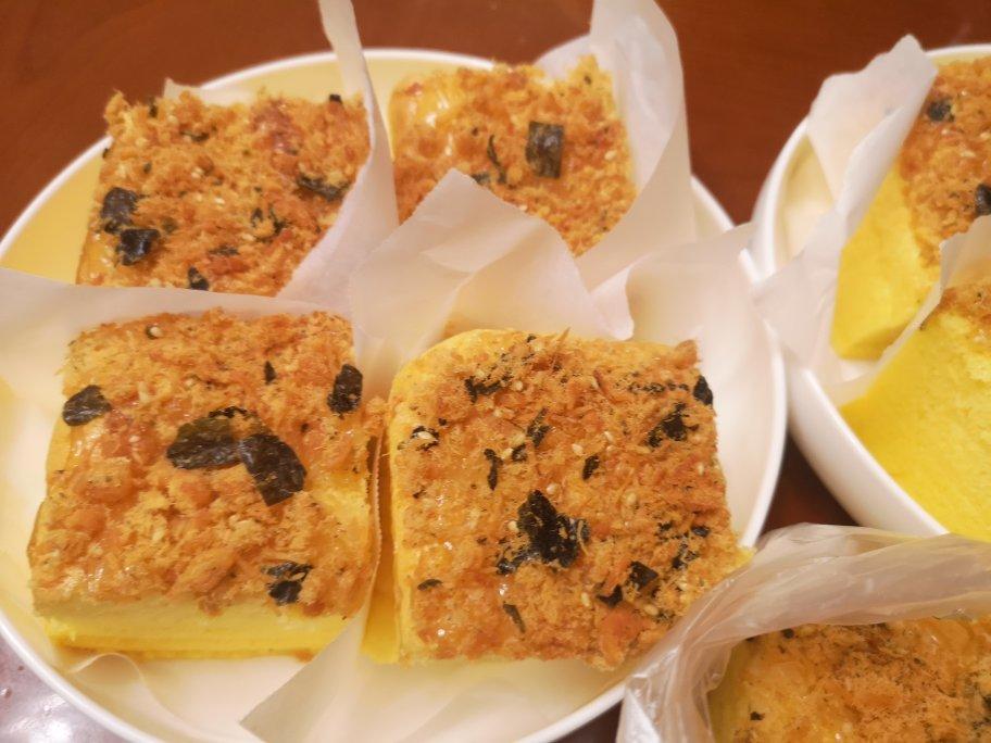 一曲m做的古早味咸蛋黄肉松蛋糕