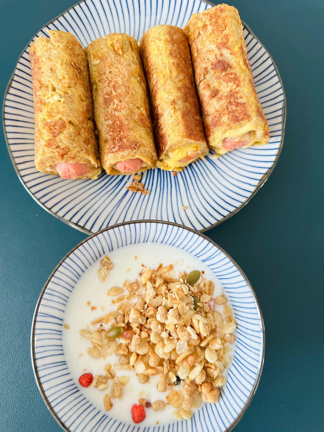 一口爆浆✅10分钟搞定的营养早餐‼️火腿吐司卷