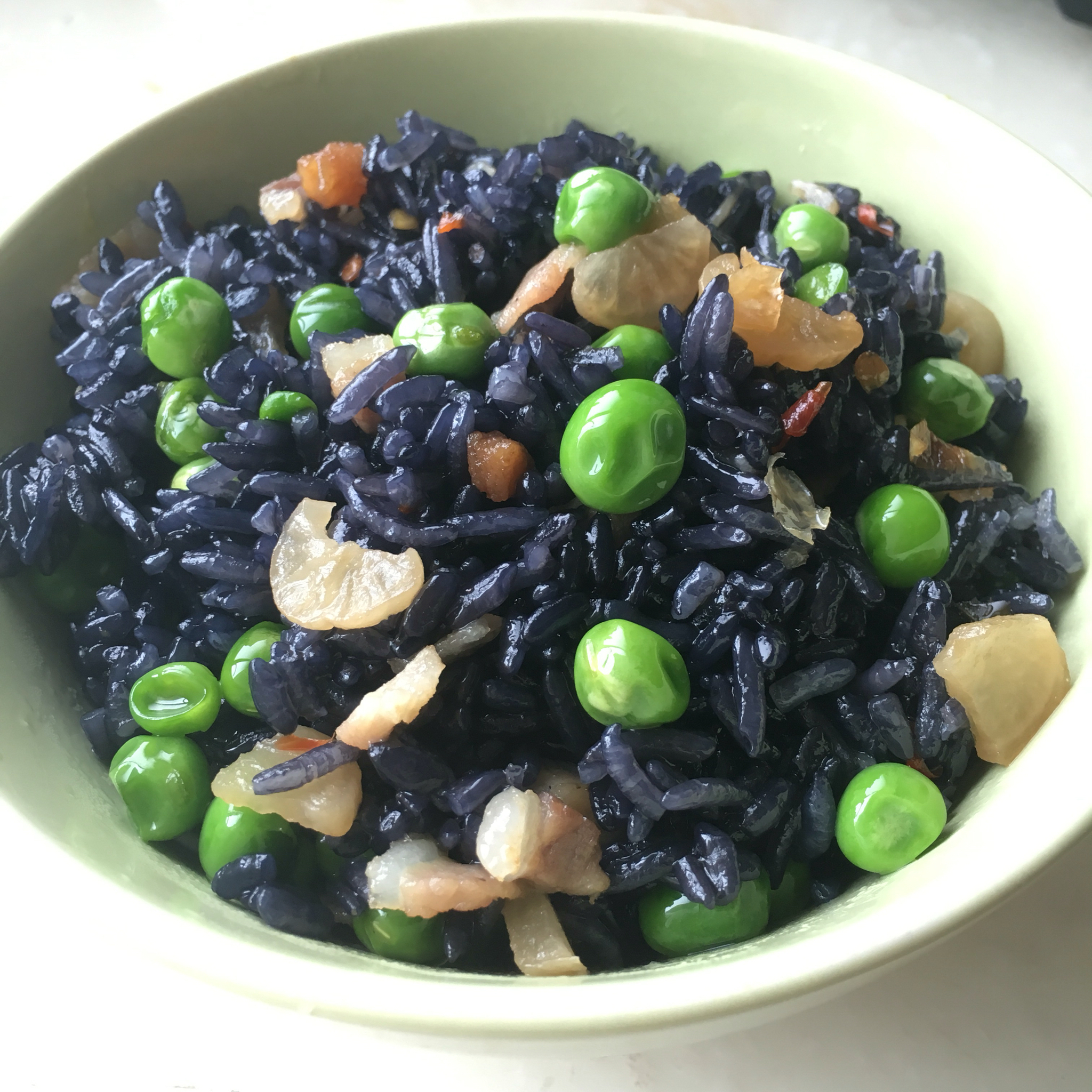 豌豆咸肉糯米饭