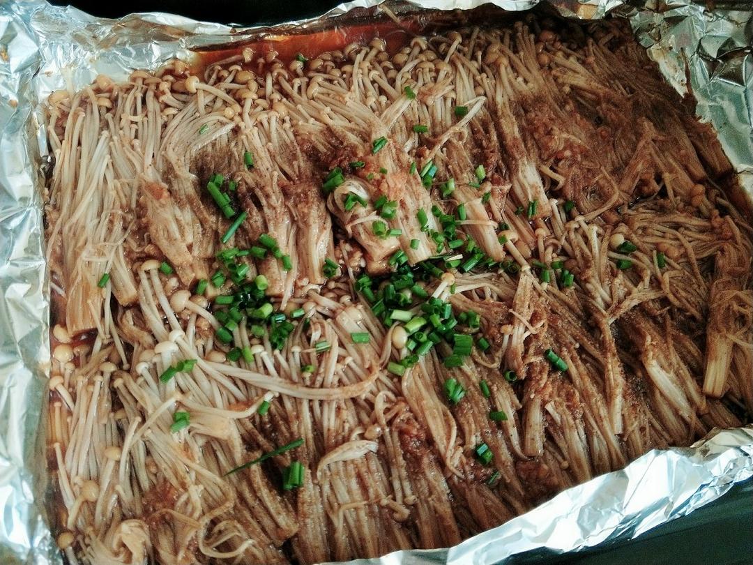 蒜蓉孜然烤金针菇