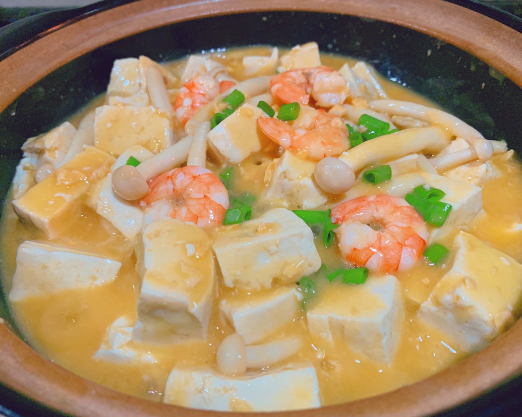 海鲜菇蟹黄豆腐