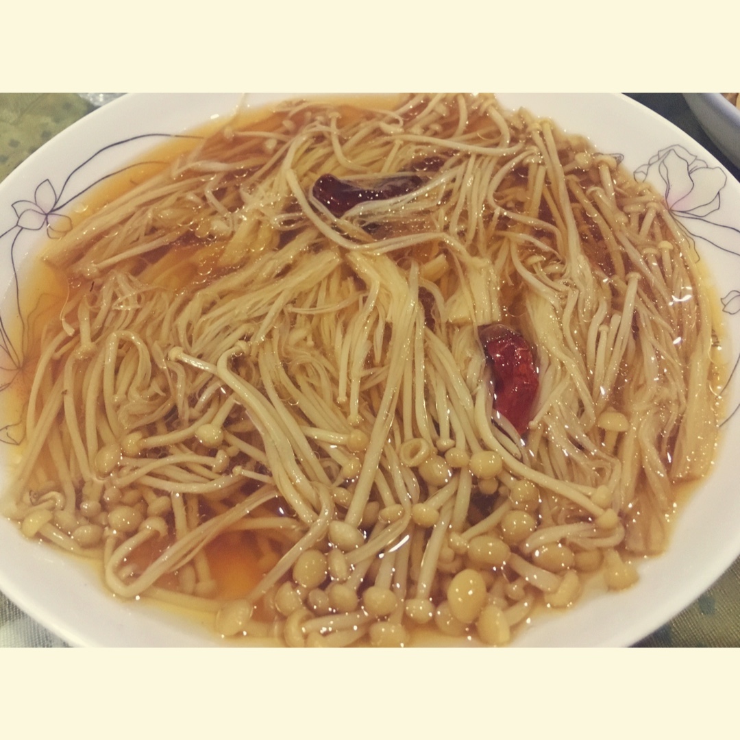 油泼金针菇