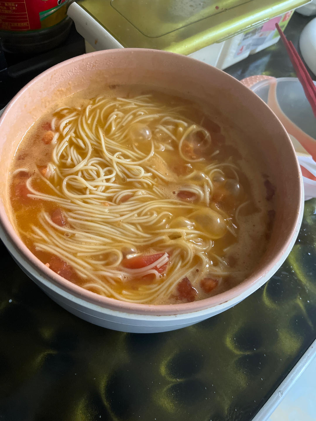 好吃到男朋友想天天洗碗的番茄咖喱泡面