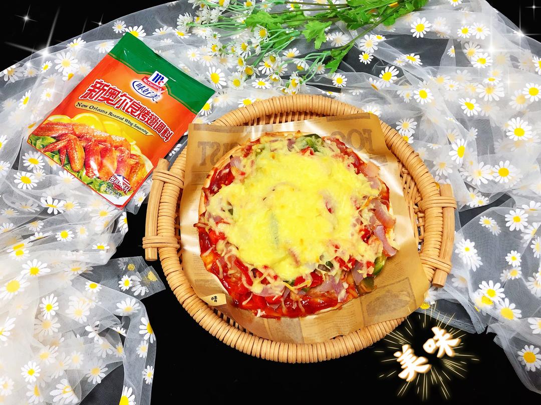 奥尔良鸡肉披萨🍕的做法