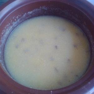 葡萄干瓜子仁玉米粥的做法 步骤4