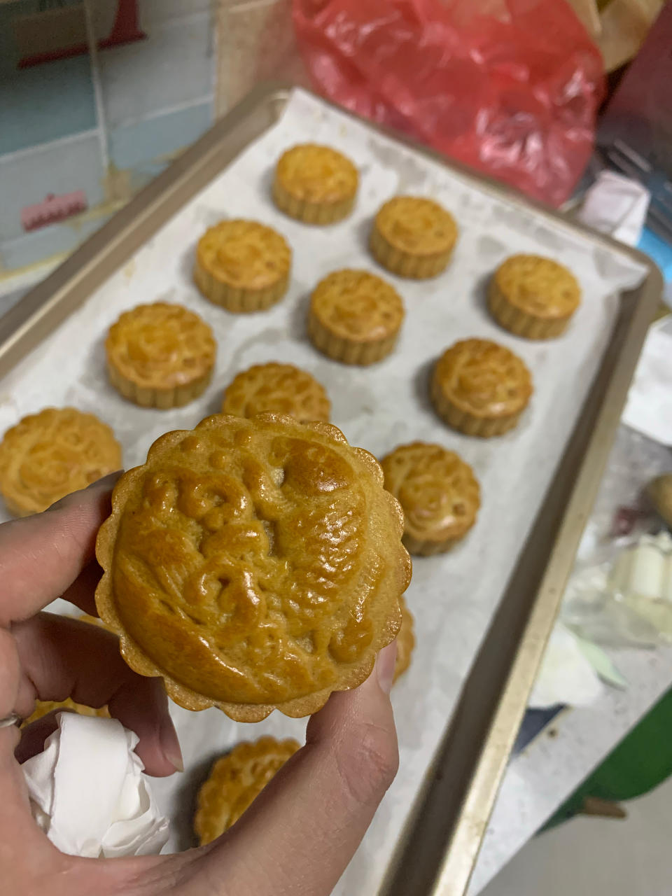 椰蓉蔓越莓月饼（不含糯米粉、淀粉）