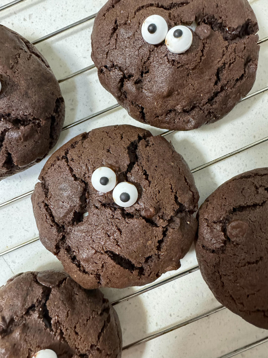 圣诞饼干|煤球拉丝软曲奇（双倍巧克力麻薯馅）